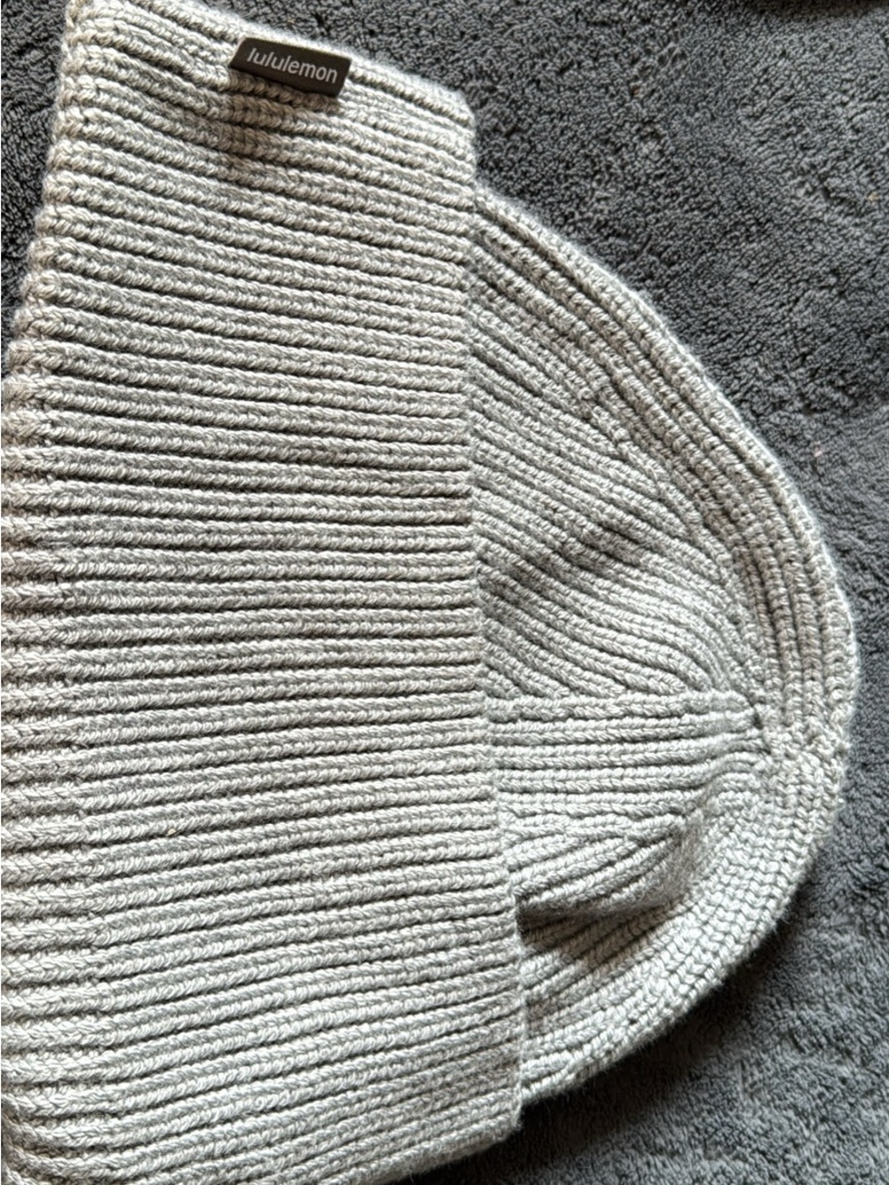 lululemon athletica Ribbed Knit Beanie in Heather Gray